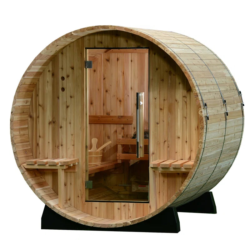 Audra 4 - Person Traditional Steam Sauna in Cedar