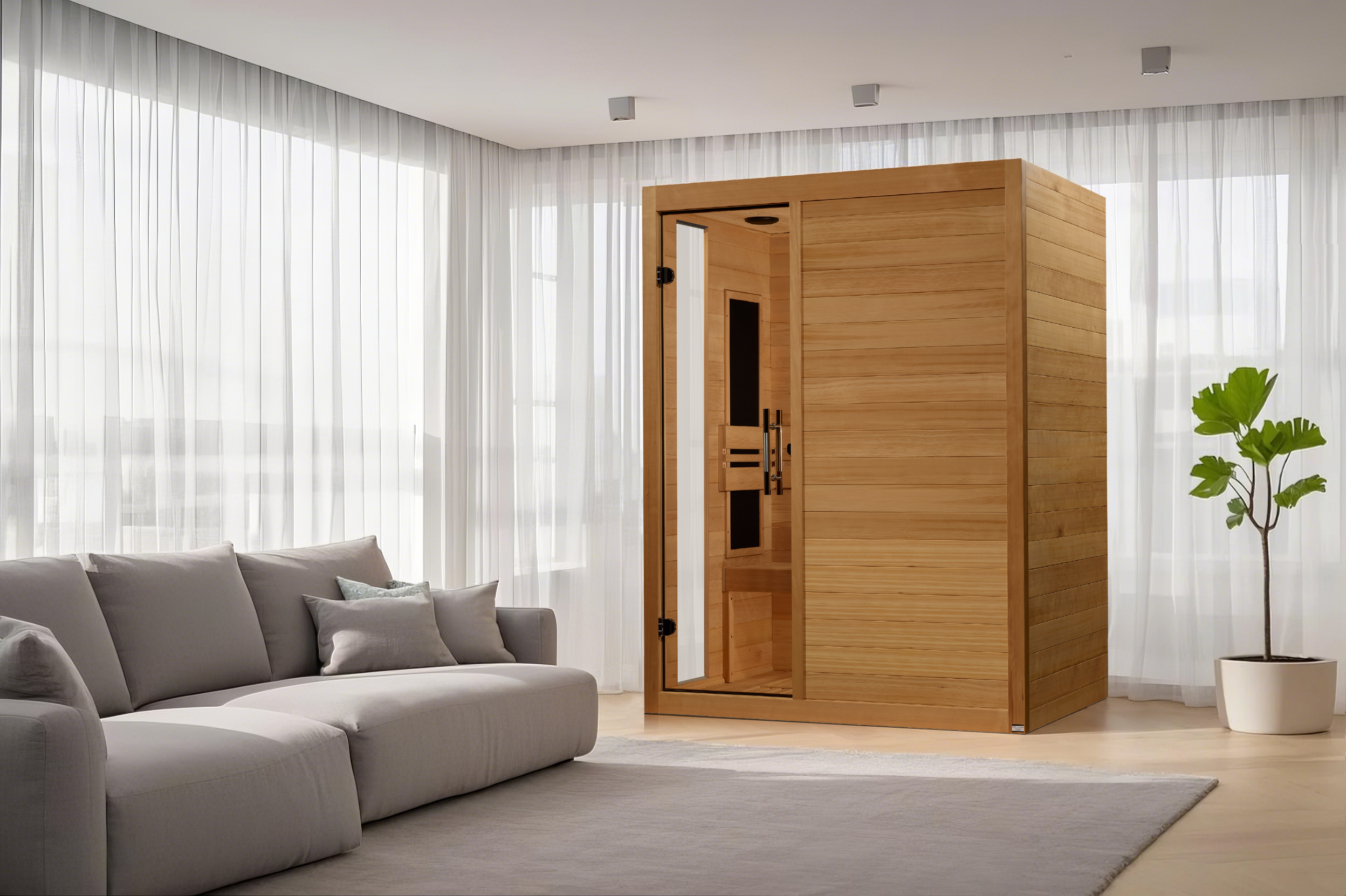 Dynamic "Toscana" 3 Person Ultra Low EMF FAR IR Sauna (DYN-6315-05 Elite)
