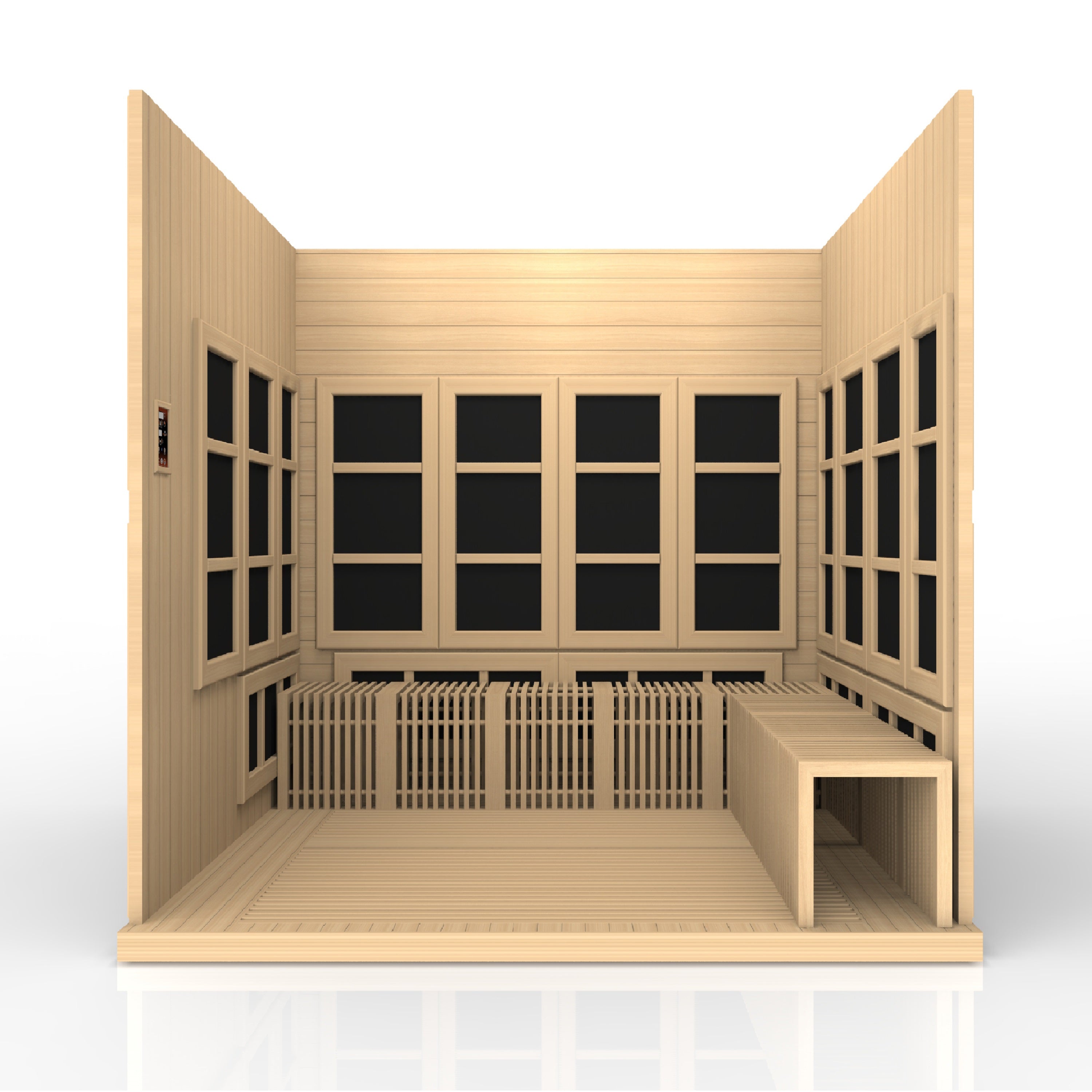 2025 Golden Designs "Catalonia" 8 Person Near Zero EMF FAR IR Sauna (GDI-6880-02 Elite)