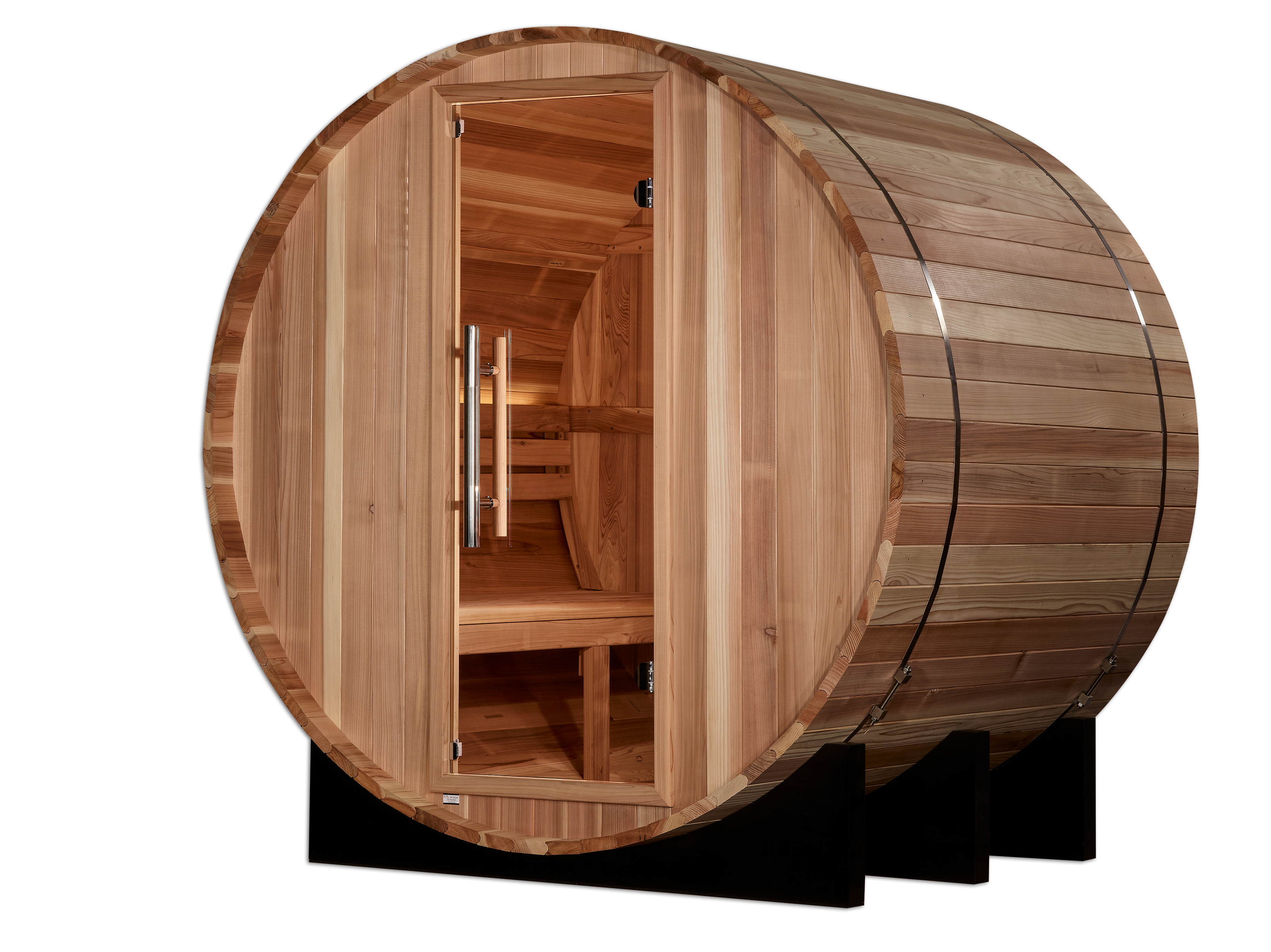 Golden Designs "St. Moritz" 2 Person Barrel Traditional Sauna (GDI-B002-01)