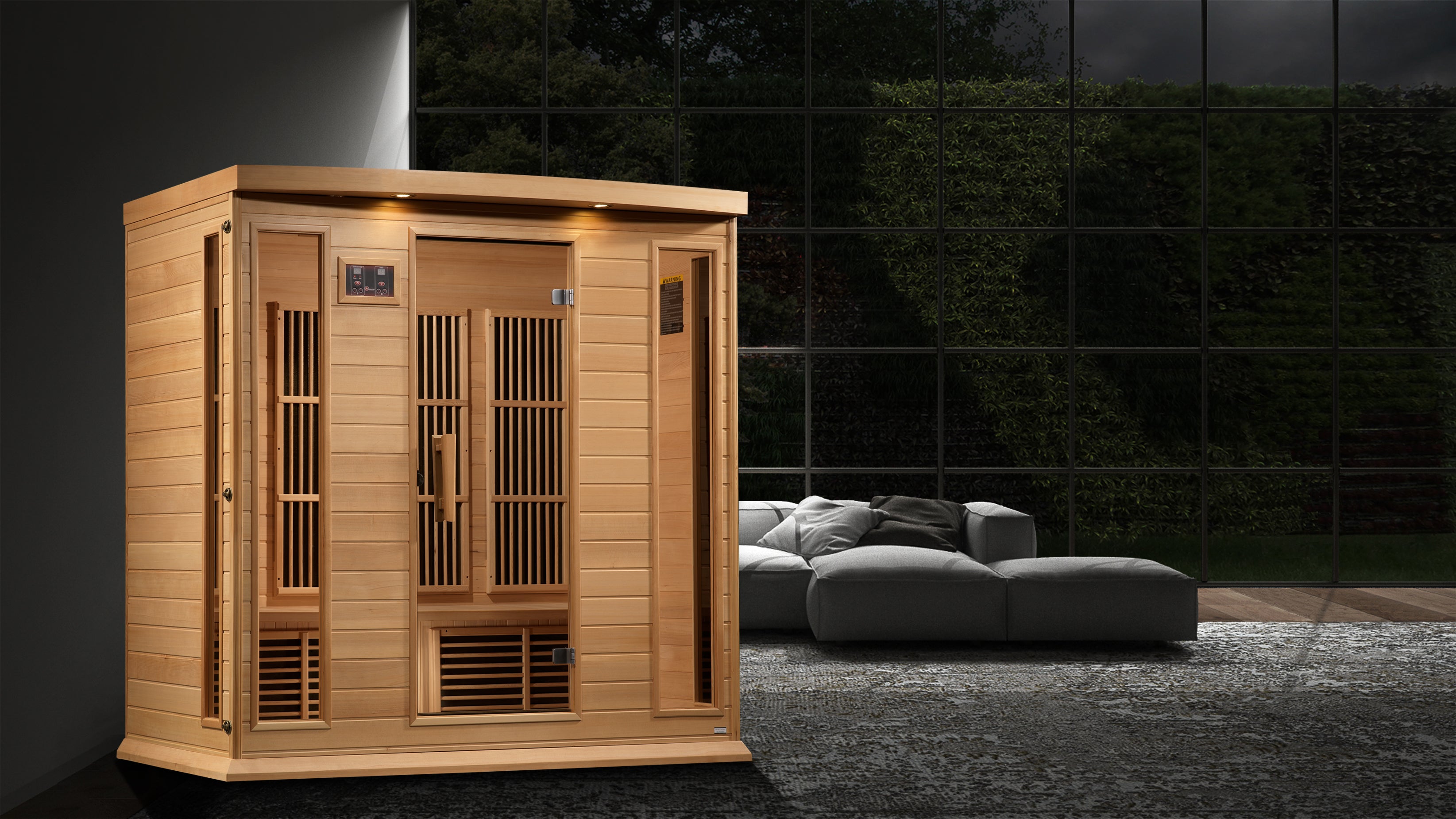 Maxxus "Chaumont" 4 Person Near Zero EMF FAR IR Sauna (MX-K406-01-ZF HEM)