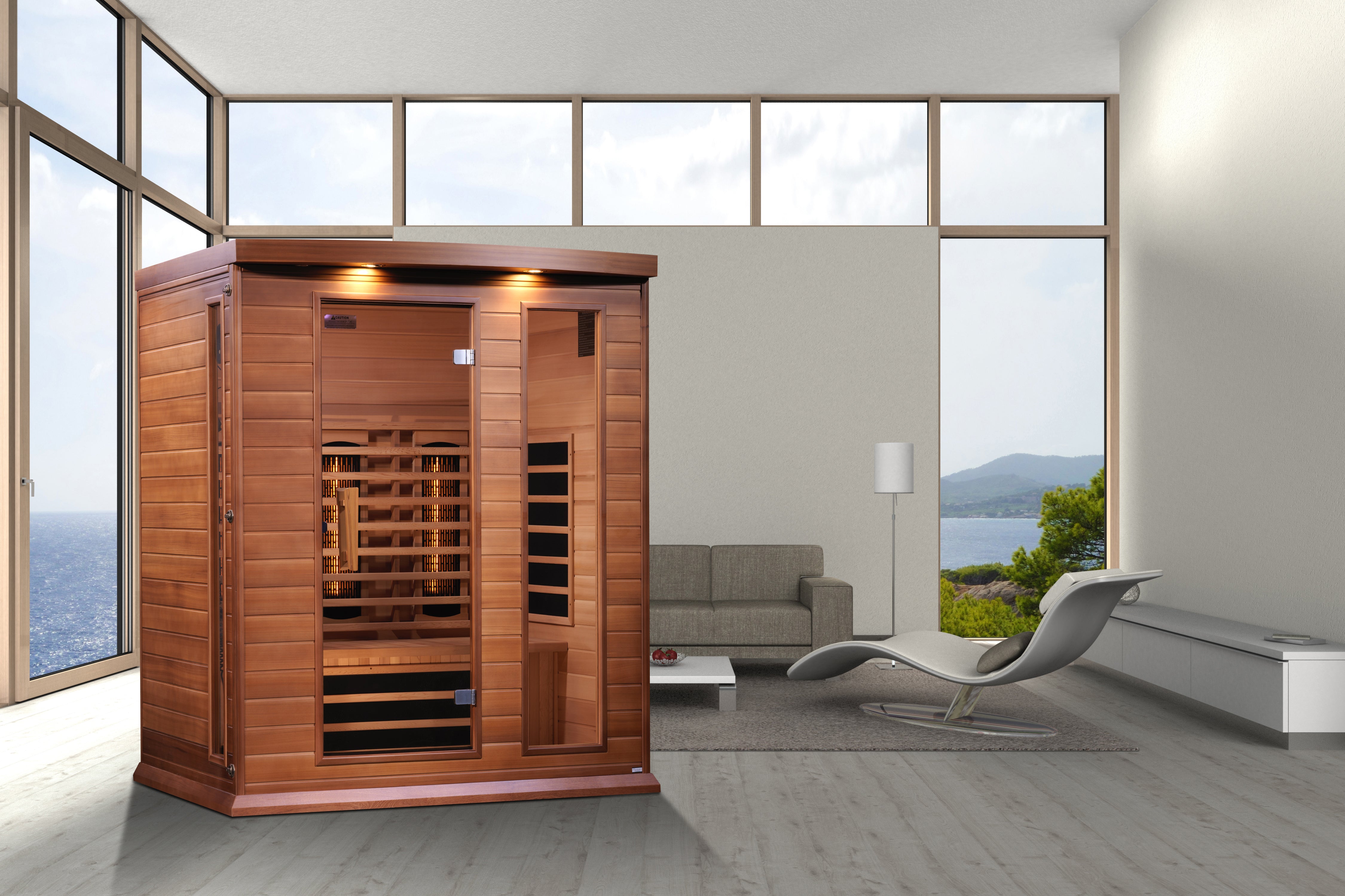 Maxxus "Montilemar" 3 Person Full Spectrum IR Sauna (MX-M306-01-FS CED)