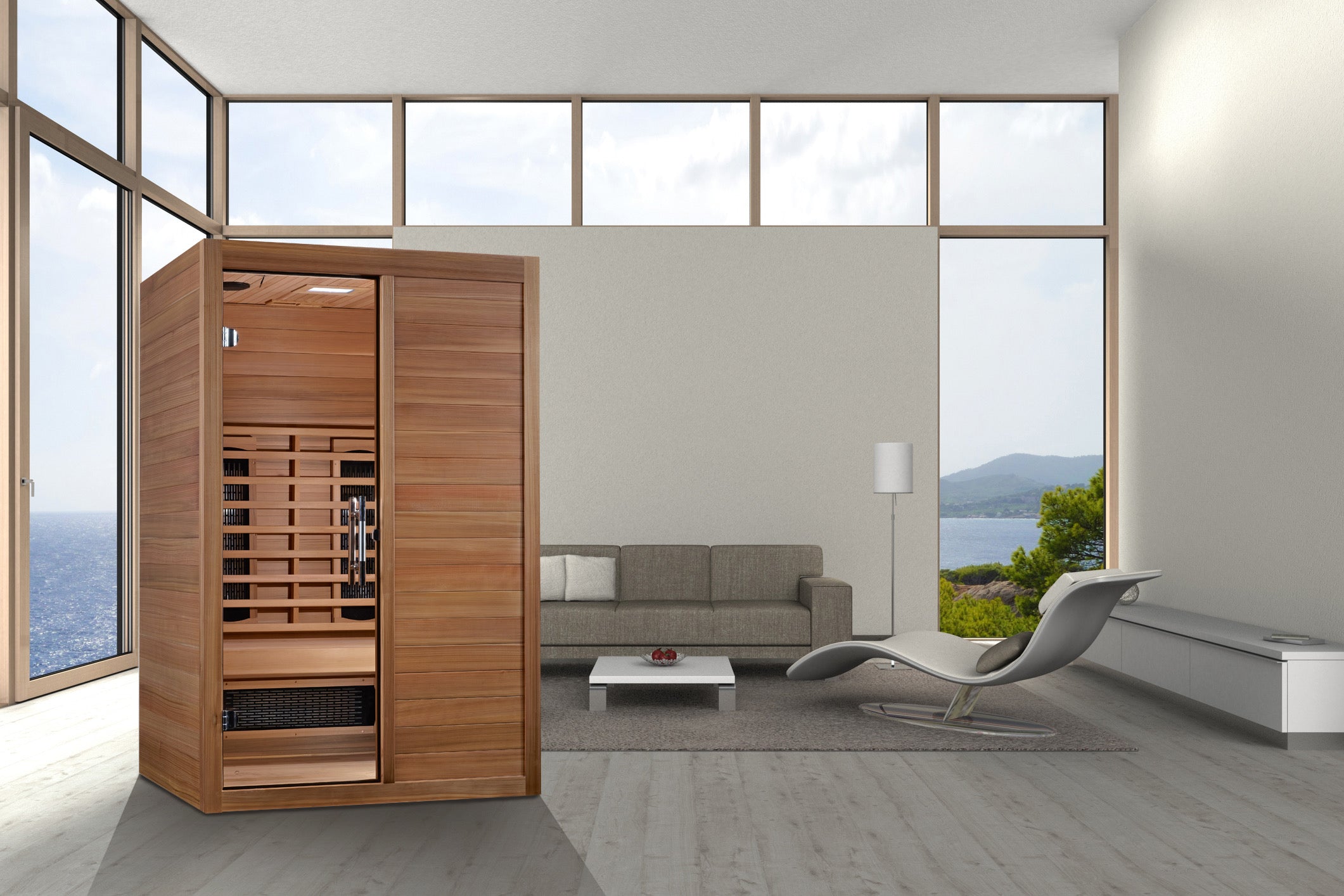 Maxxus "S-Line" 2 Person Full Spectrum IR Sauna (MX-S206-01-FS-PC)