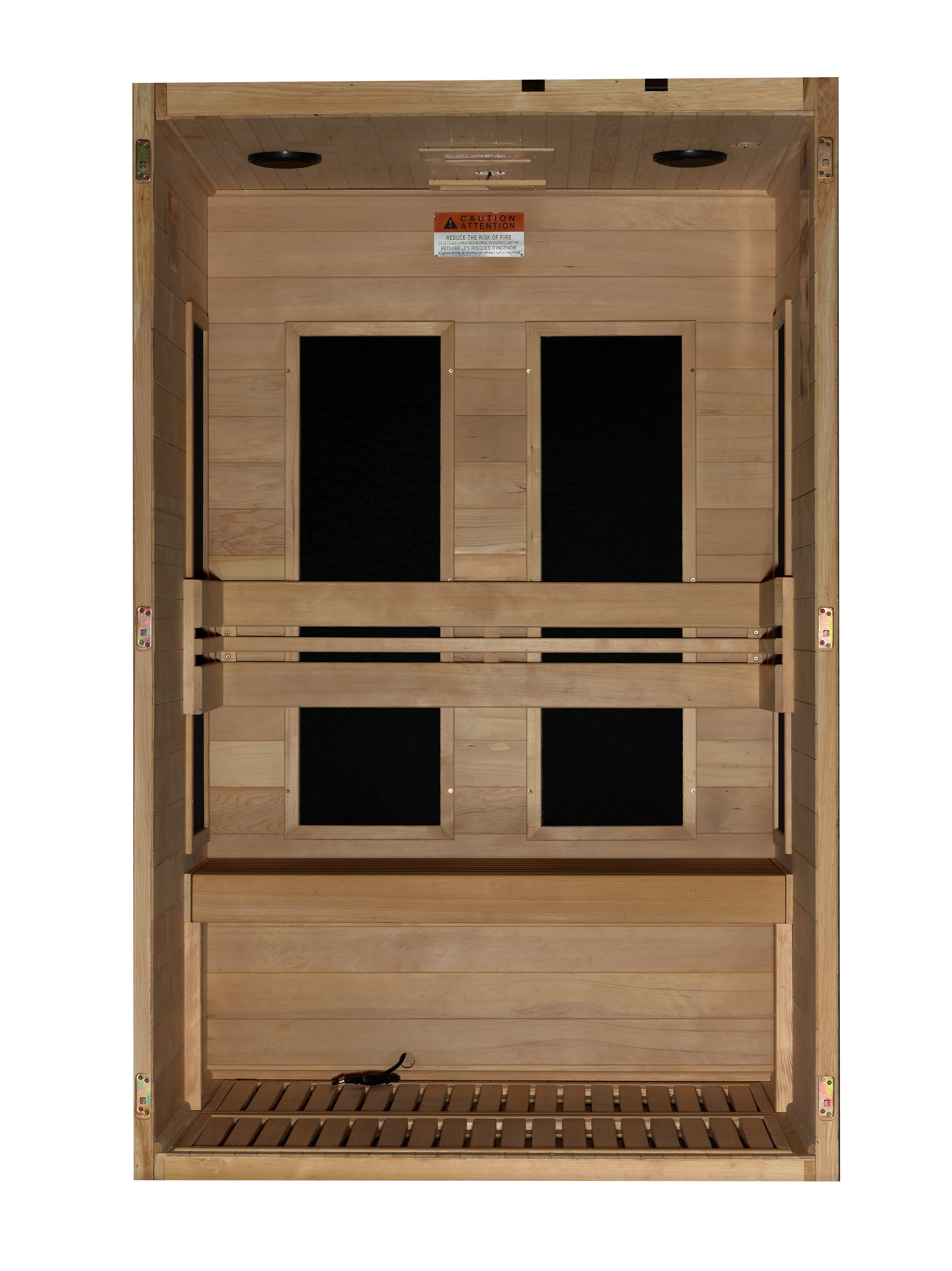 Maxxus "S-Line" 2 Person Low EMF FAR IR Sauna (MX-S206-01)