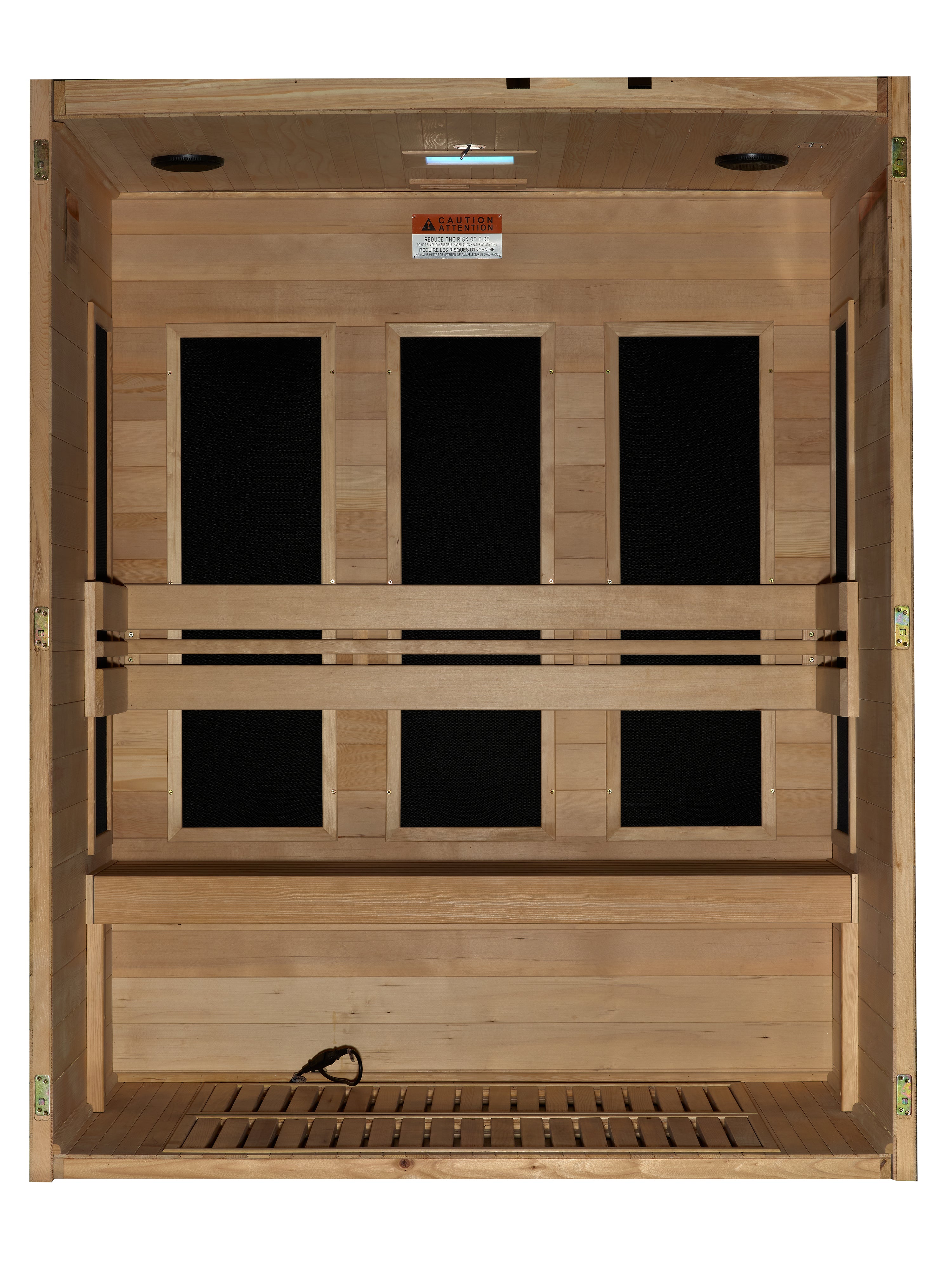 Maxxus "S-Line" 3 Person Low EMF FAR IR Sauna (MX-S306-01)