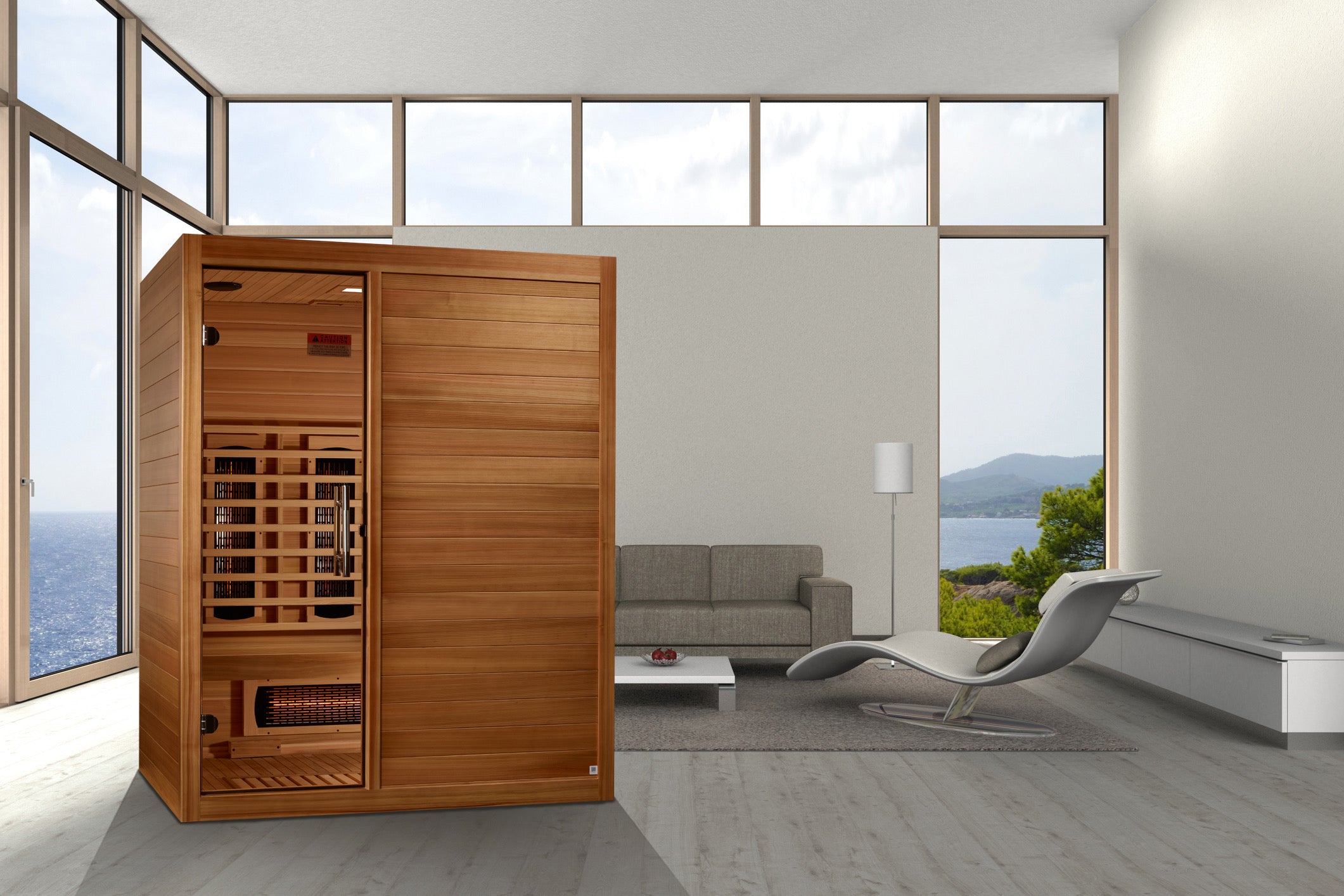 Maxxus "S-Line" 3 Person Full Spectrum IR Sauna (MX-S306-01-FS-PC)