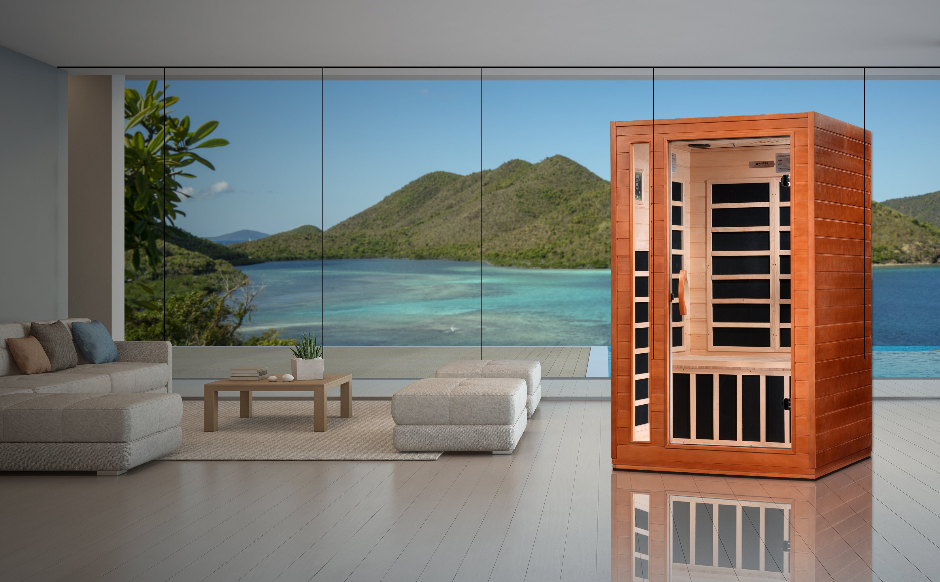 Dynamic Cardoba Elite 2 Person Ultra Low EMF FAR Infrared Sauna DYN-6203-01 Elite