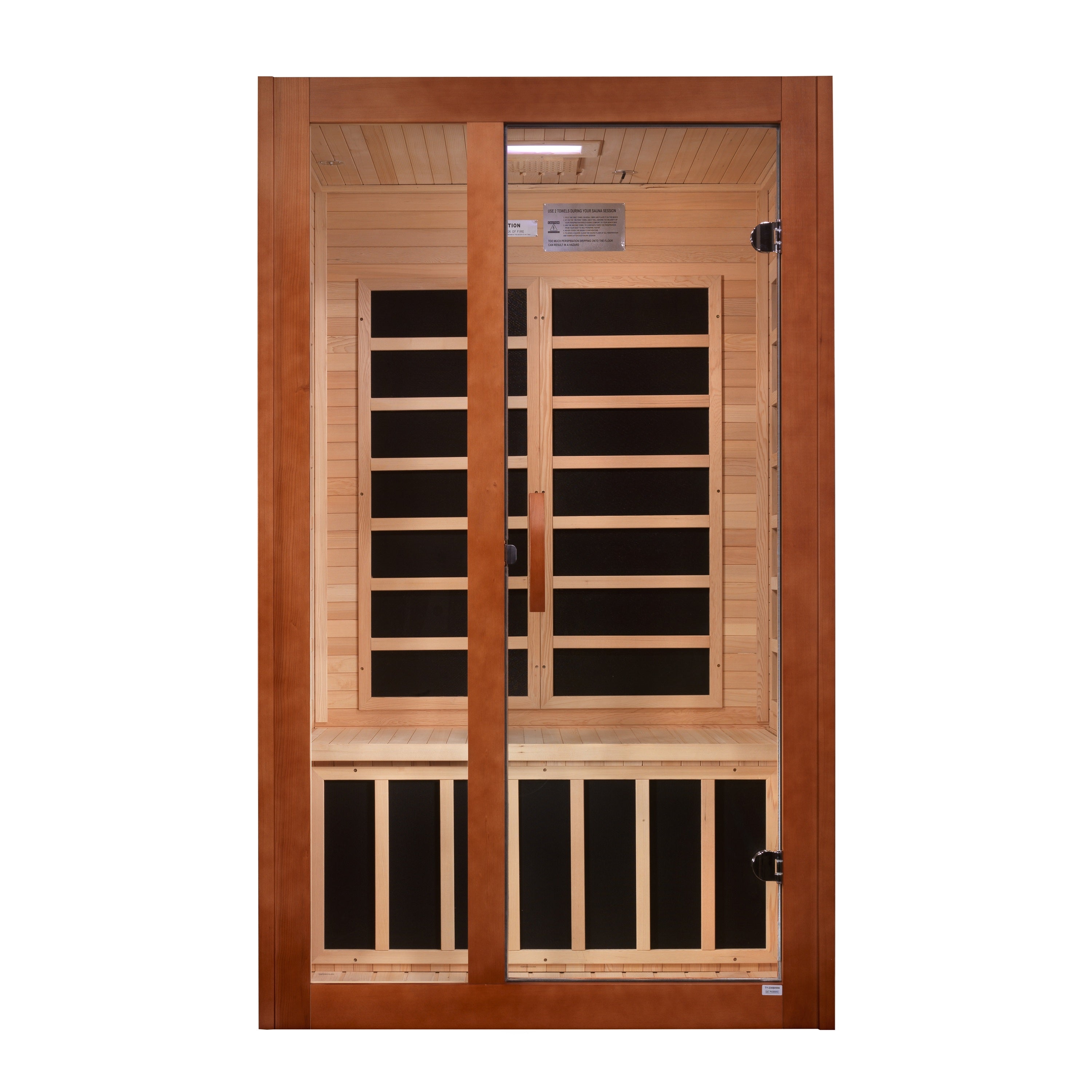 Dynamic Santiago Elite 2 Person Ultra Low EMF FAR Infrared Sauna DYN-6209-02 Elite
