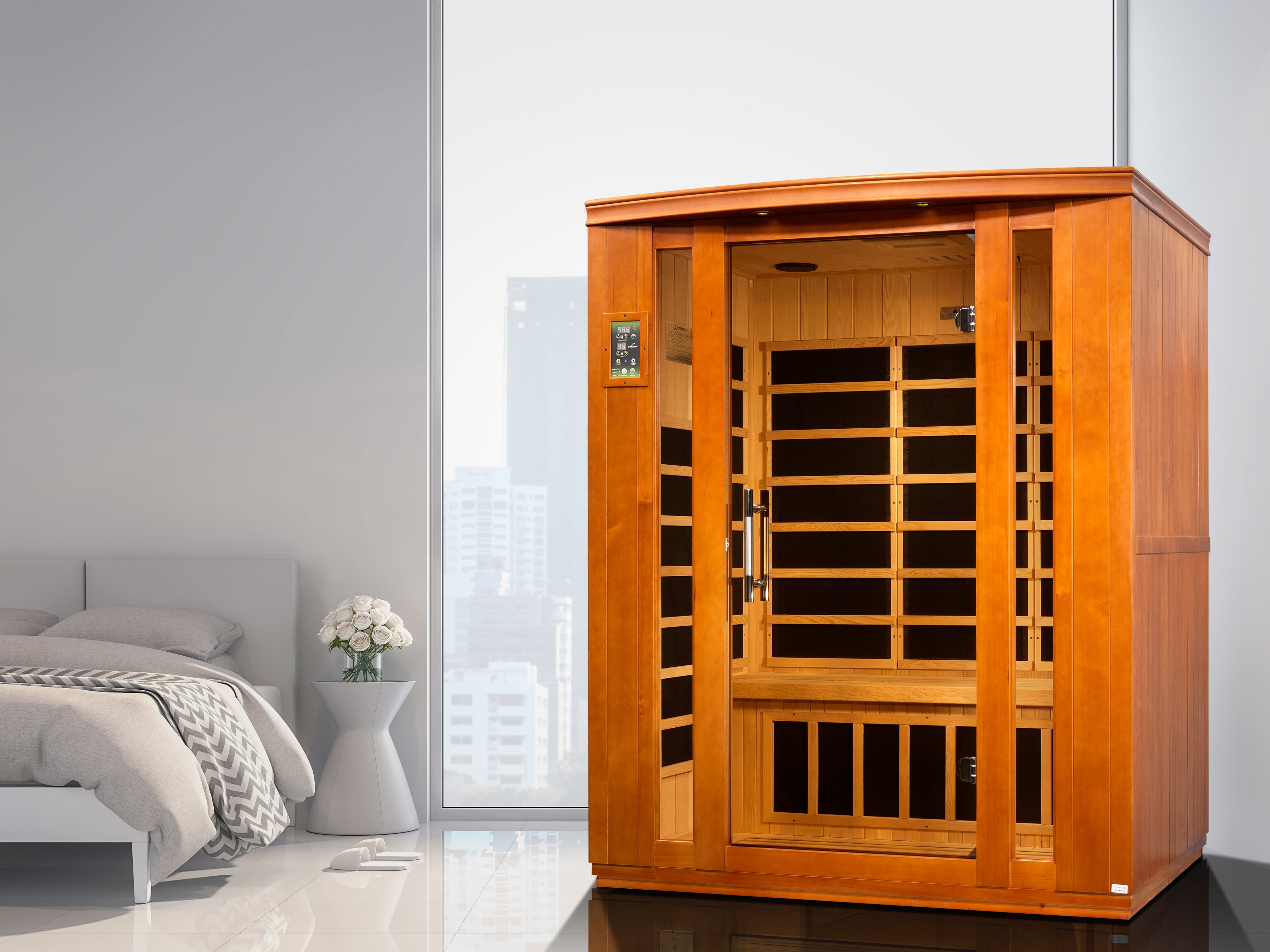 Dynamic Bellagio 3 Person Ultra Low EMF Far Infrared Sauna (DYN-6306-02 Elite)