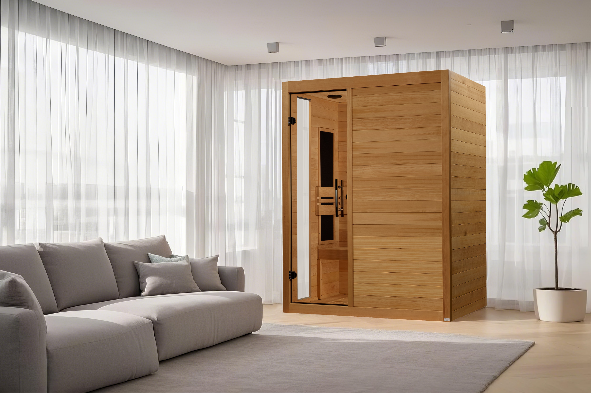 Dynamic "Toscana" 3 Person Low EMF FAR IR Sauna (DYN-6315-05)