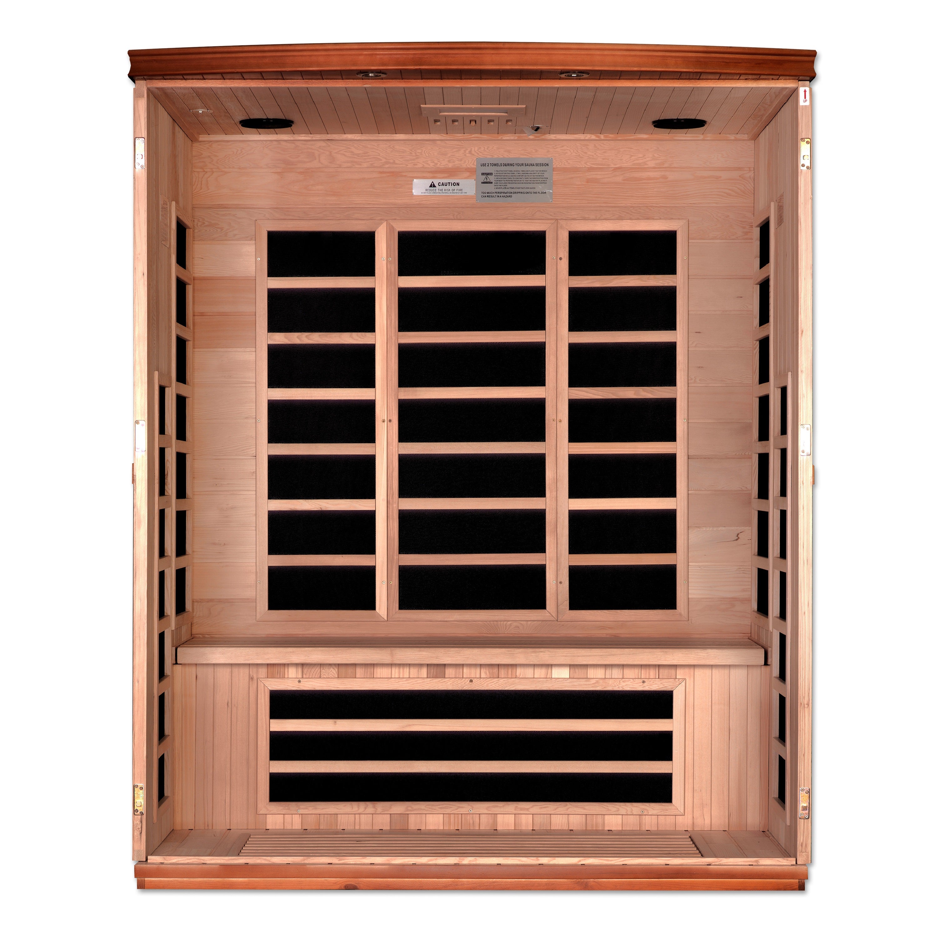 Dynamic "Lugano" 3 Person Ultra Low EMF FAR IR Sauna (DYN-6336-02 Elite)
