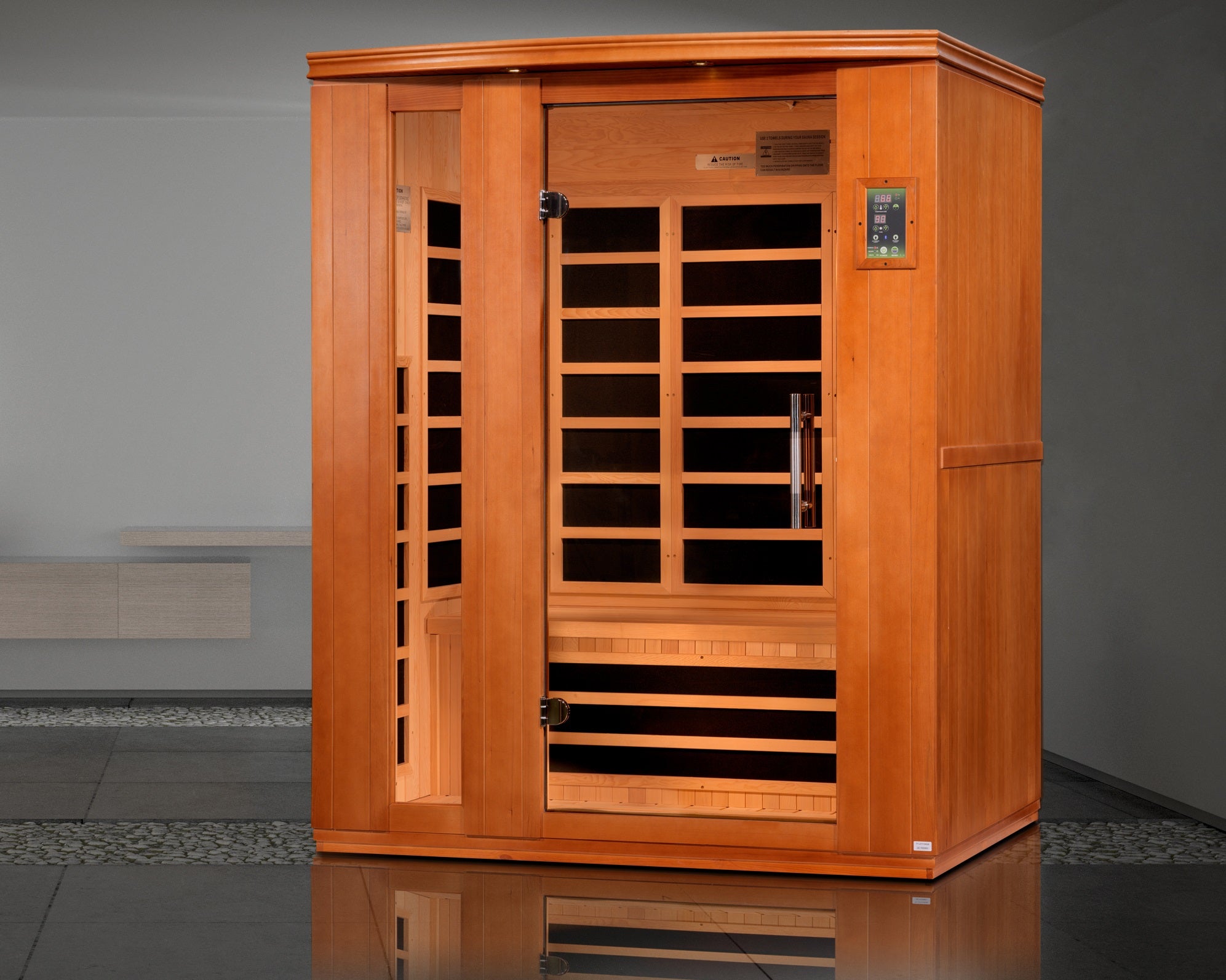 Dynamic "Lugano" 3 Person Low EMF Far IR Sauna (DYN-6336-02)