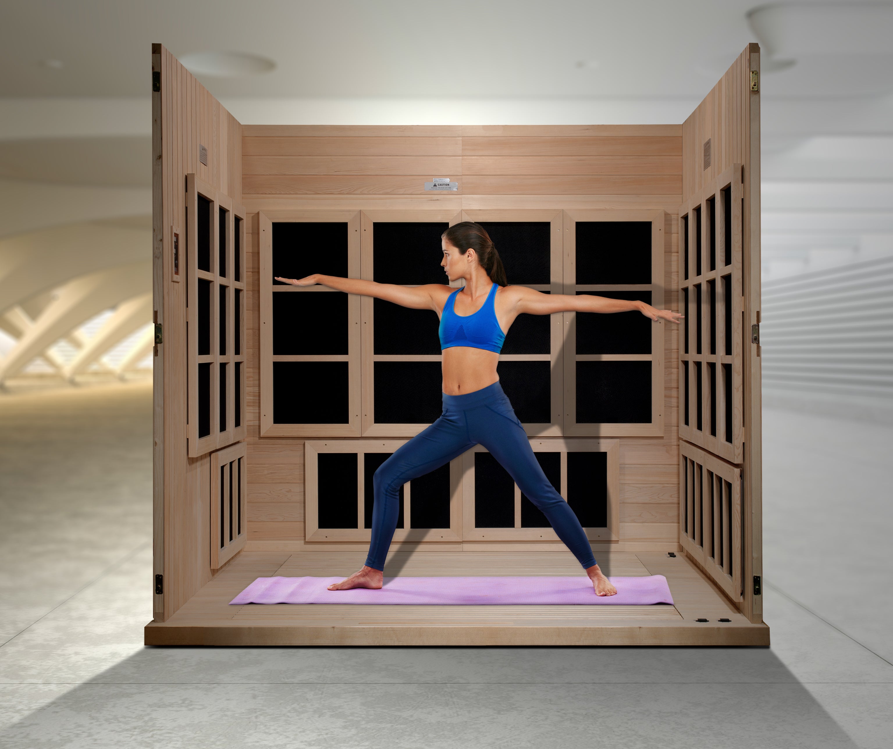 2025 Golden Designs "Catalonia" 8 Person Near Zero EMF FAR IR Sauna (GDI-6880-02 Elite)