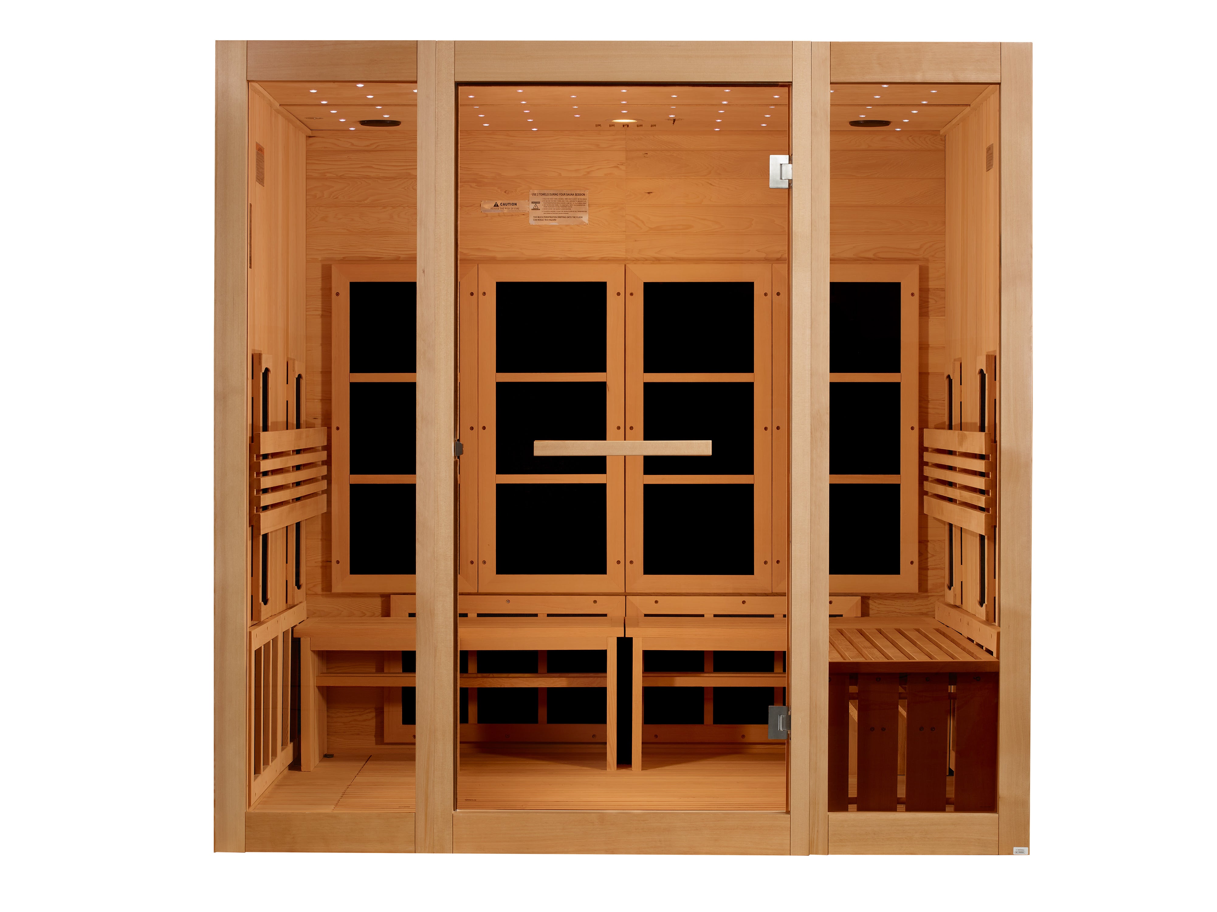 Golden Designs 8 Person Full Spectrum Near Zero EMF FAR IR Sauna (GDI-6880-03 FS)