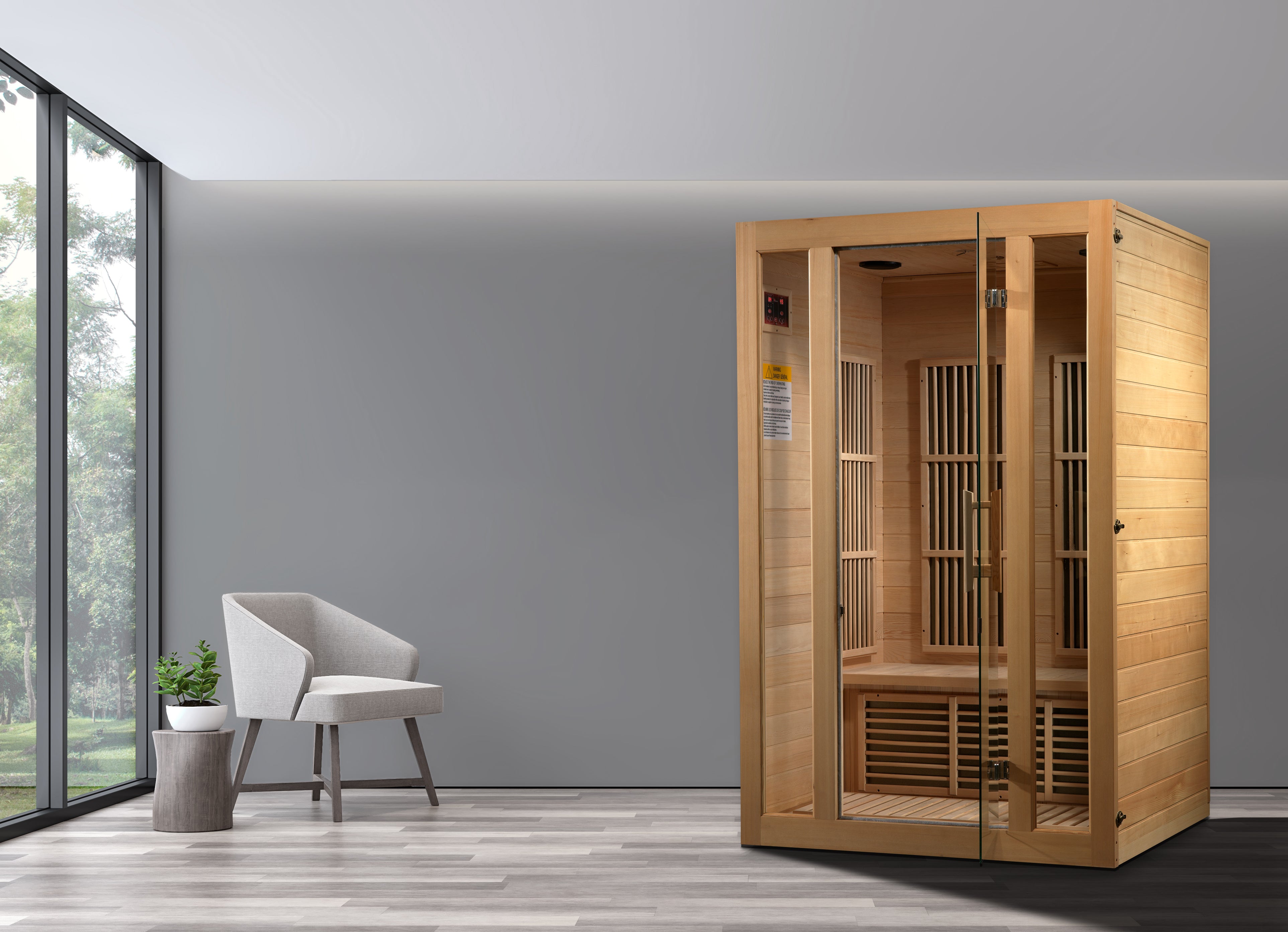 Maxxus "Seattle" 2 Person Low EMF FAR IR Sauna (MX-J206-01)