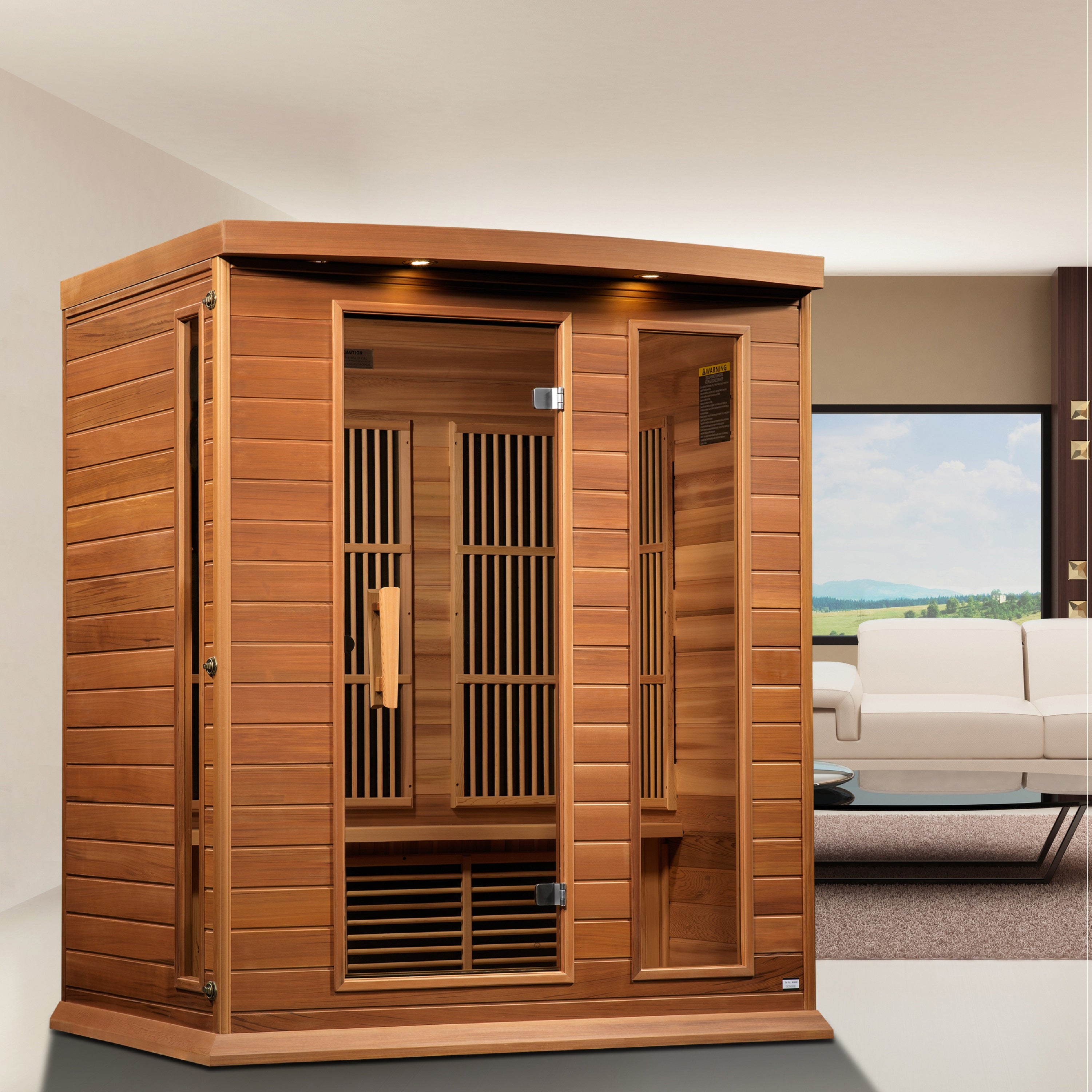 Maxxus 3 Person Low EMF FAR IR Sauna (MX-K306-01-CED)