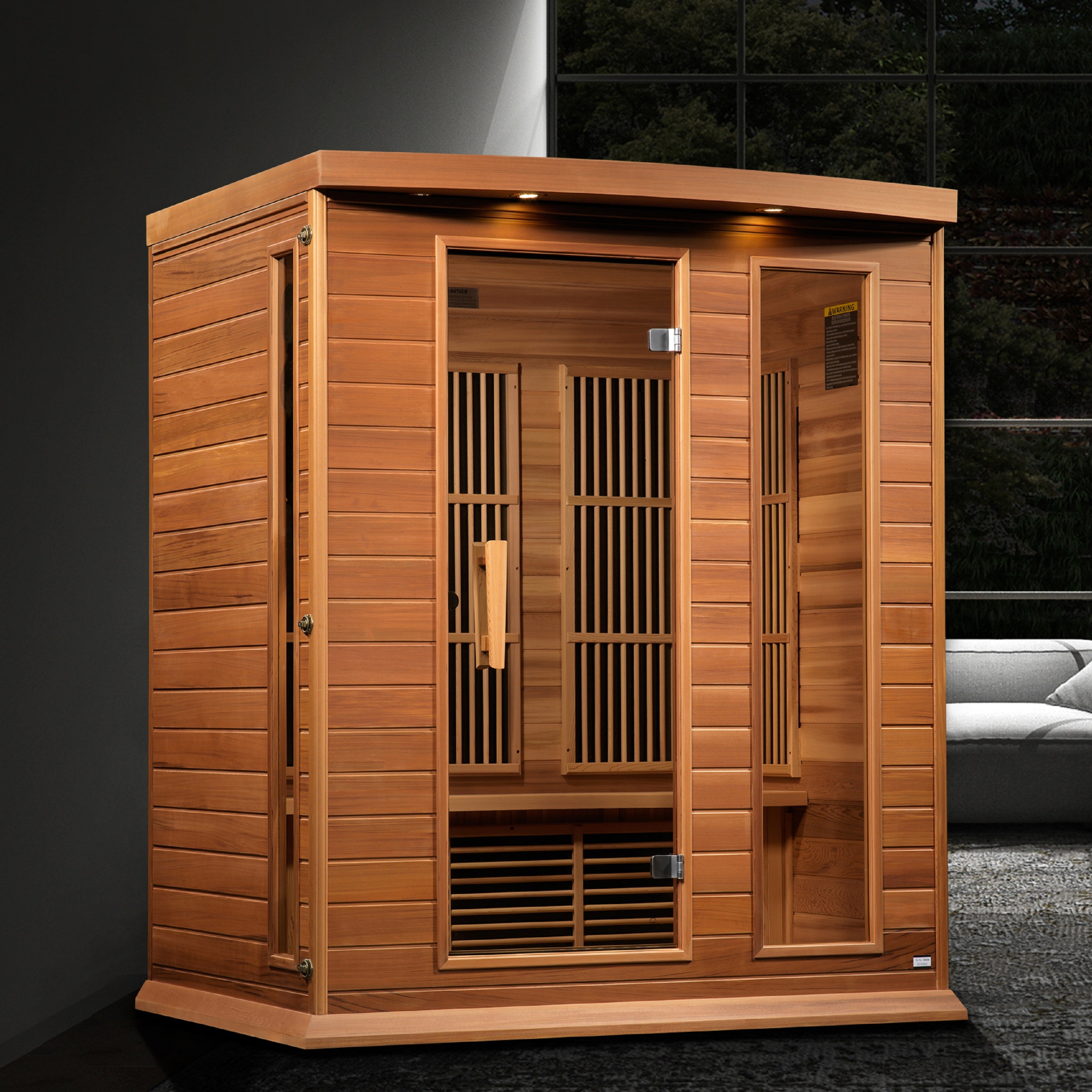 Maxxus "Montilemar" 3 Person Near Zero EMF FAR IR Sauna (MX-K306-01-ZF CED)