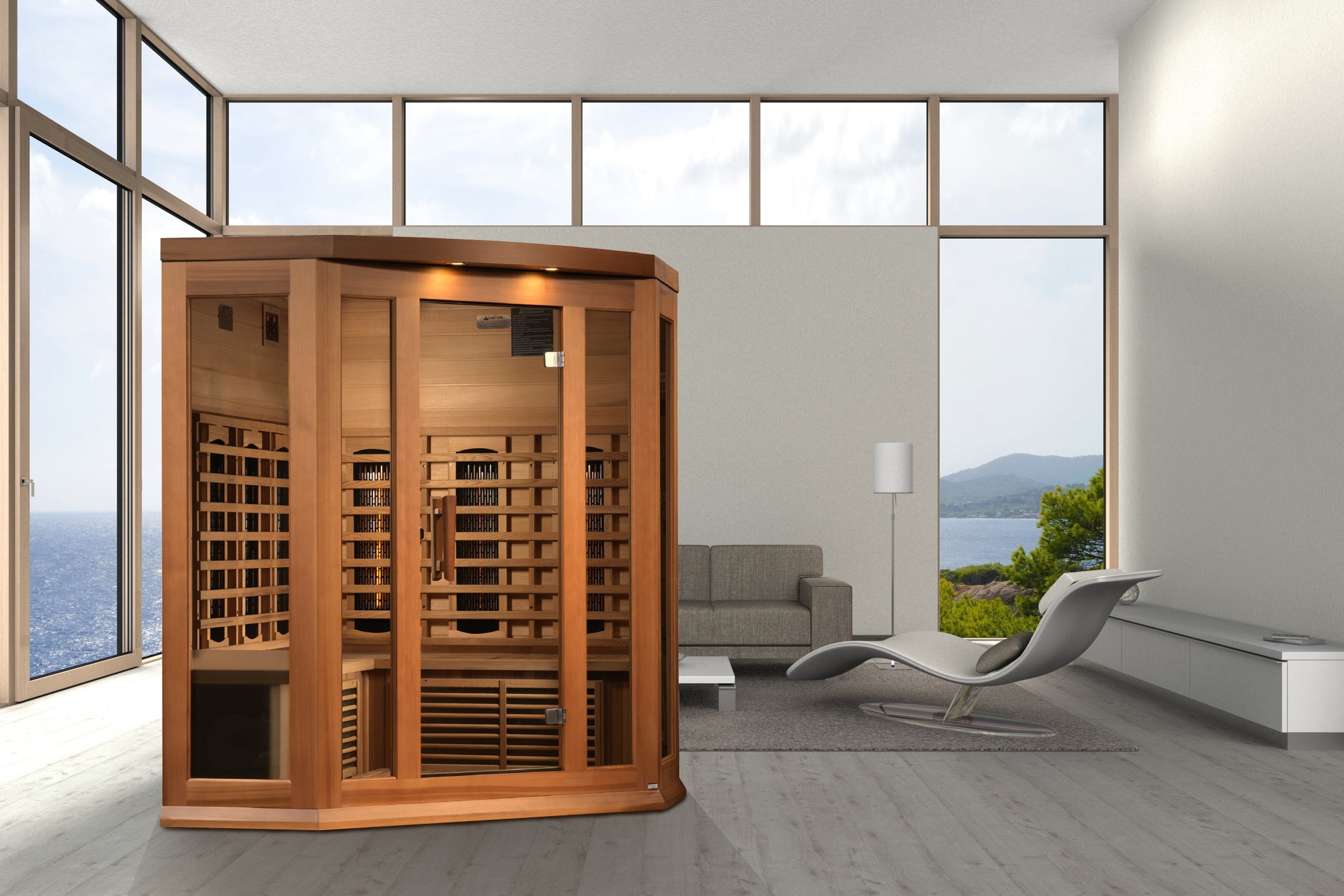 Maxxus "Avignon" 3 Person Full Spectrum IR Sauna (MX-M356-01-FS CED)