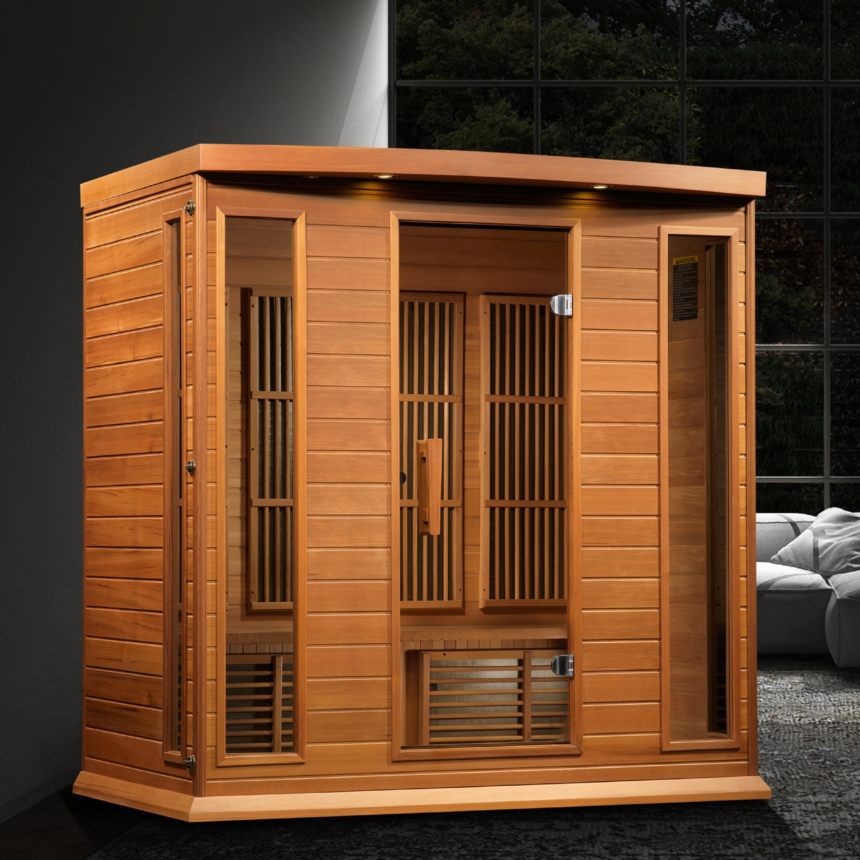 Maxxus "Chaumont" 4 Person Low EMF FAR IR Sauna (MX-K406-01-CED)