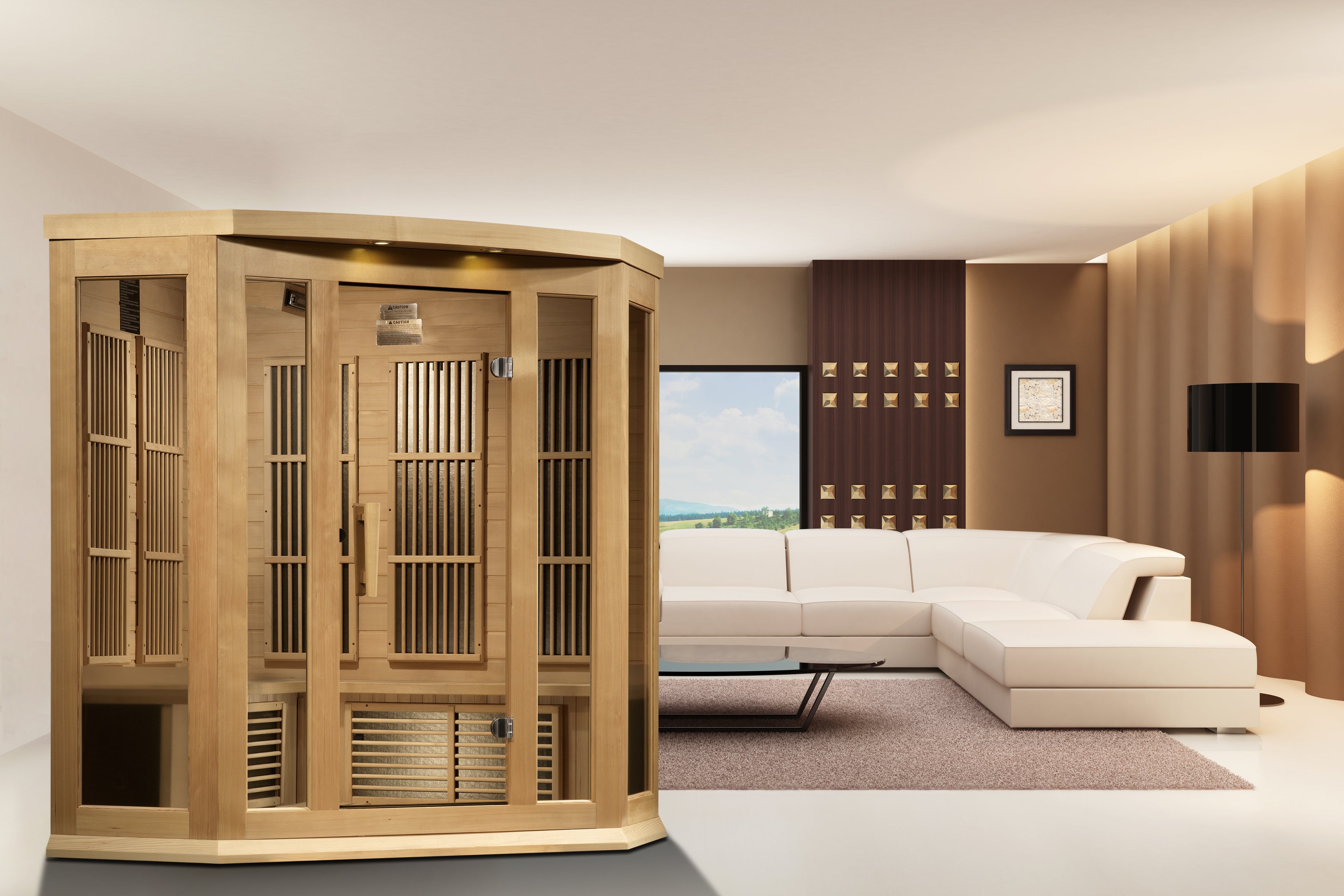 Maxxus "Avignon" 3 Person Low EMF FAR IR Sauna (MX-K356-01)