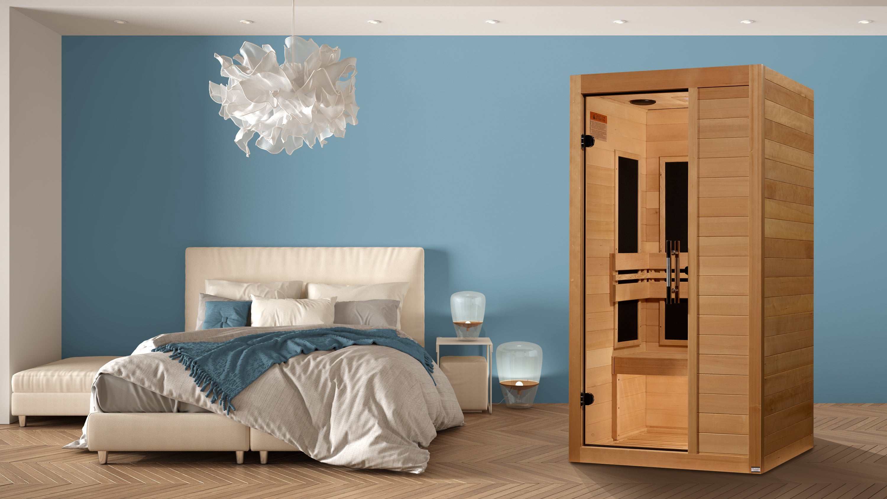 Maxxus "S-Line" 1 Person Ultra Low EMF FAR IR Sauna (MX-S106-01 ELITE)