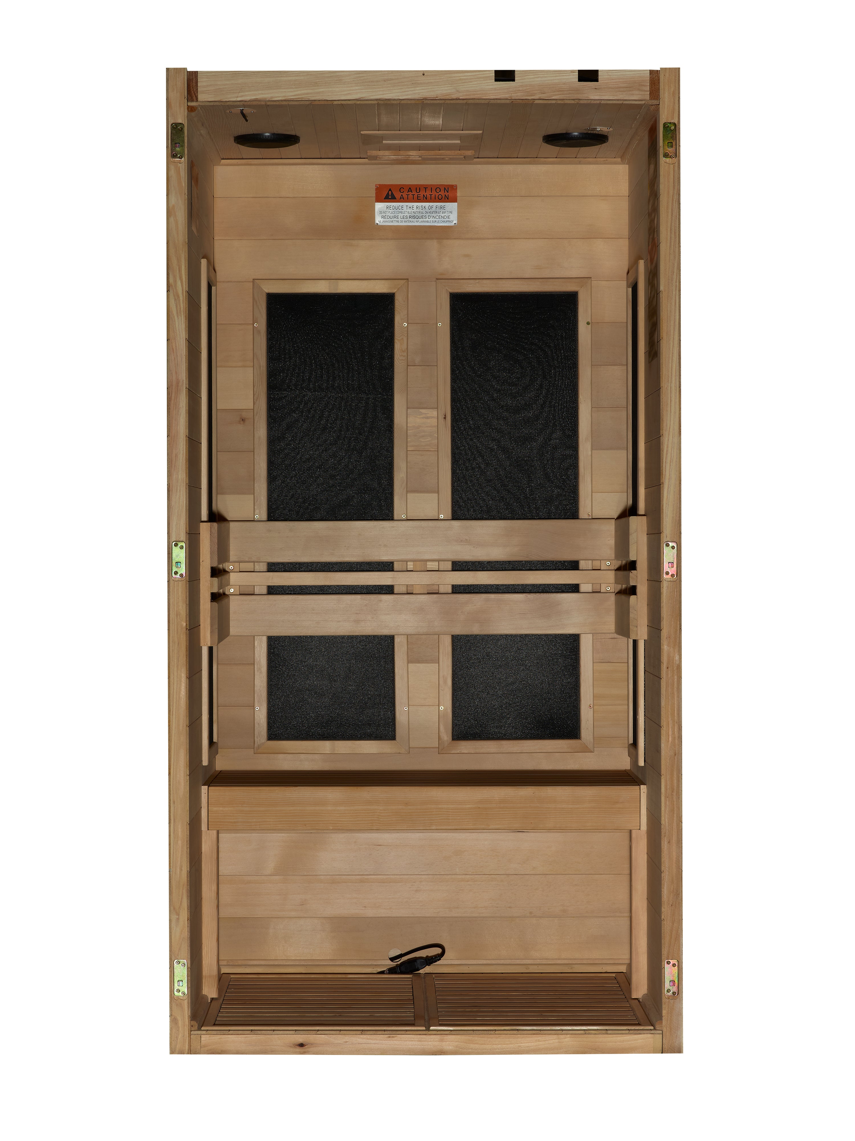 Maxxus "S-Line" 1 Person Ultra Low EMF FAR IR Sauna (MX-S106-01 ELITE)