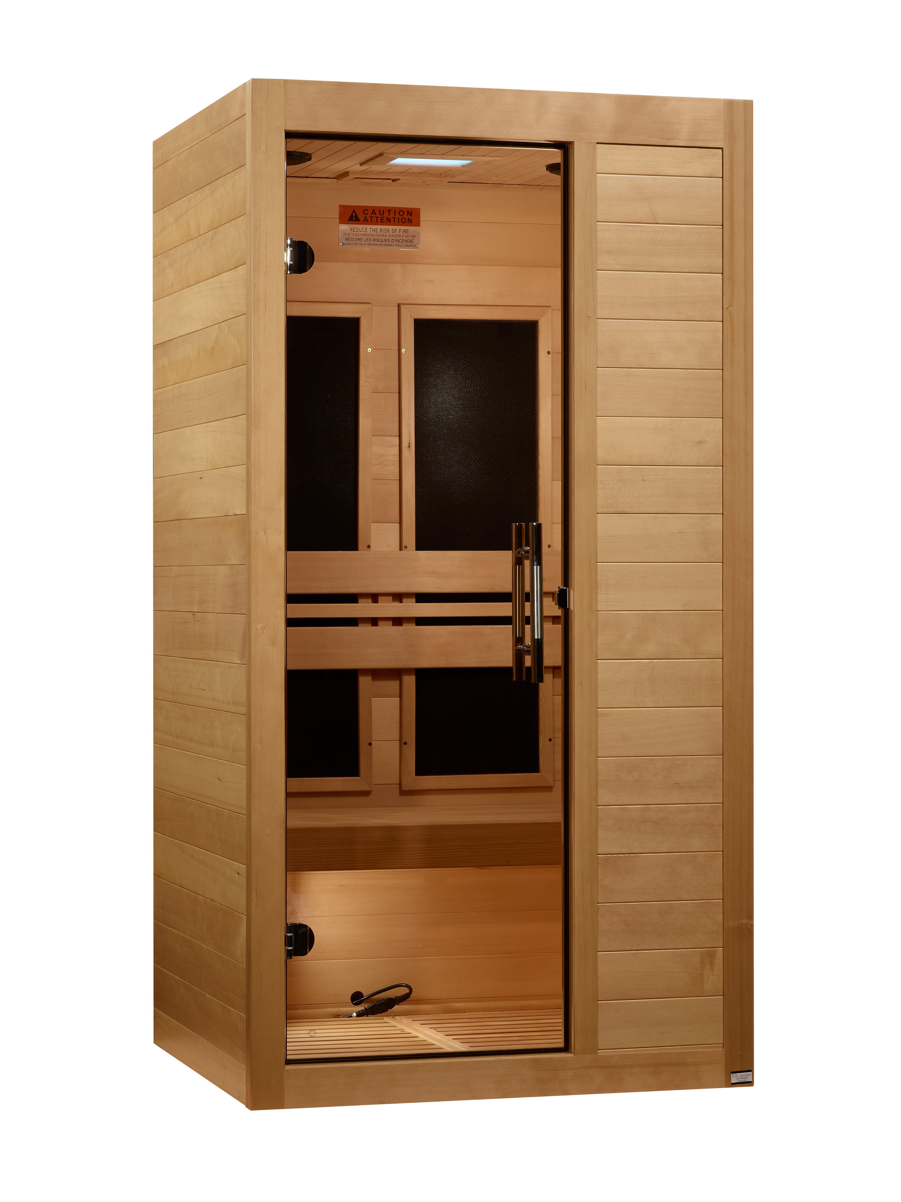 Maxxus "S-Line" 1 Person Low EMF FAR IR Sauna (MX-S106-01)