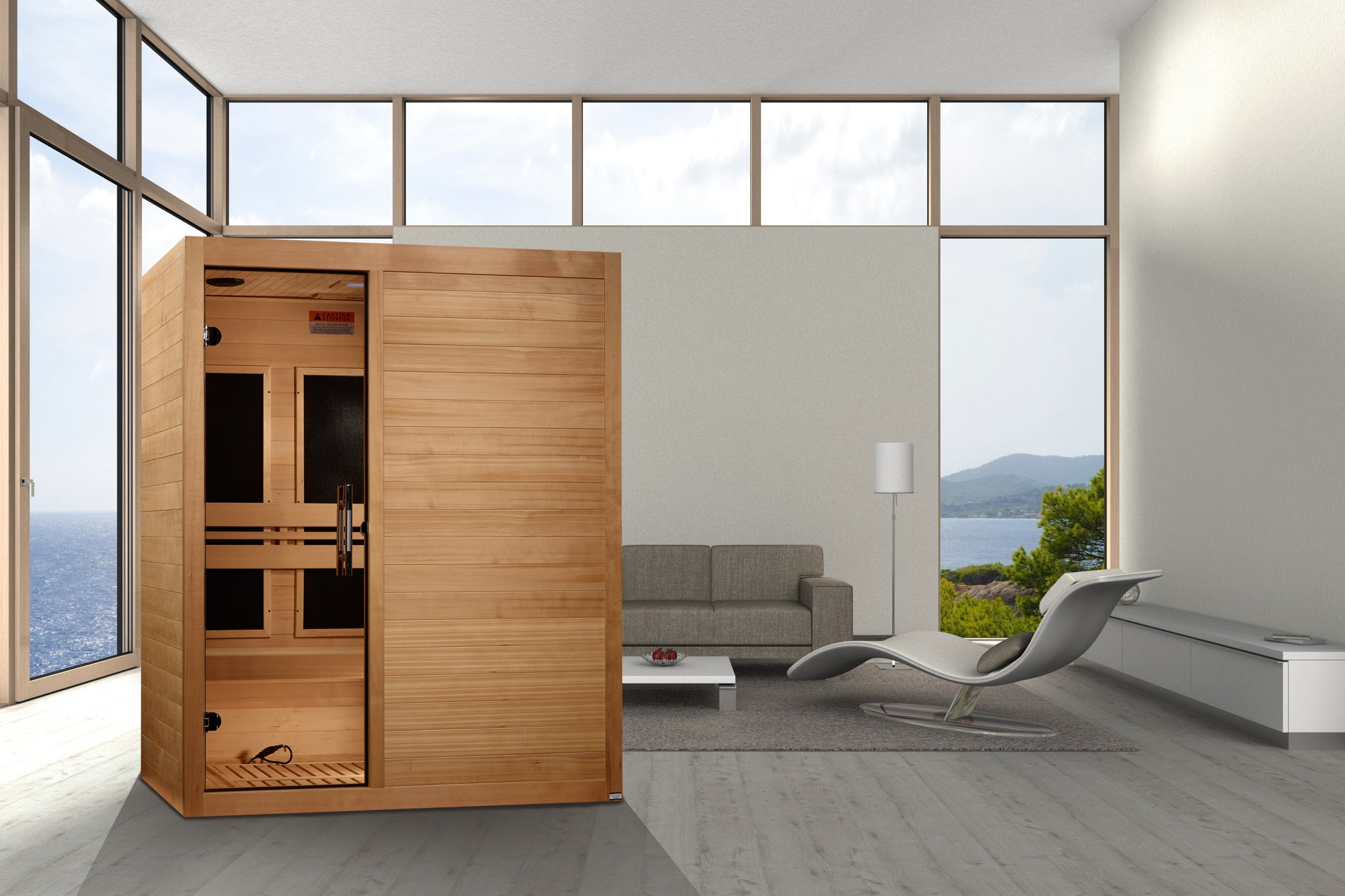 Maxxus "S-Line" 3 Person Low EMF FAR IR Sauna (MX-S306-01)